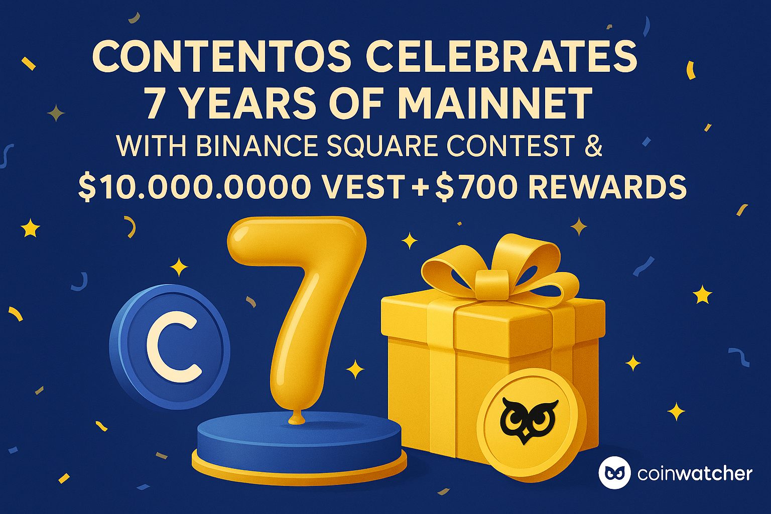 Contentos Mainnet 7 años: Recompensas de Minería - Coin Watcher